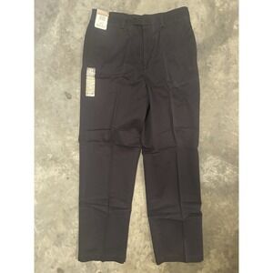 Savane Comfort Plus Men's Pants Hidden Expandable‎ Waist Band Black 34 x 32